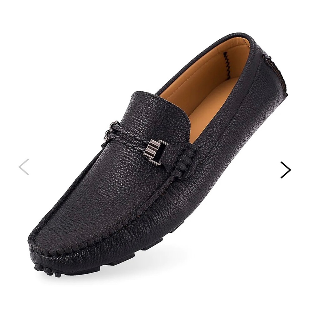 Men’s Mio Marino casual pebbled leather loafer.